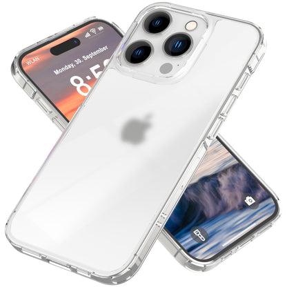 NALIA Matt-Transparentes Case für iPhone 16 Pro Max – Milchglas-Optik & Anti-Fingerprint – NYTE (Stoßfest, Harte Rückseite & Silikon Bumper) – Marke aus Berlin
