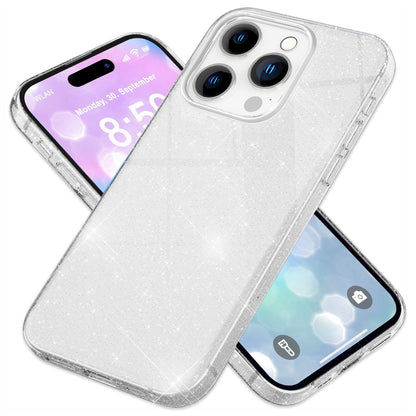 NALIA Glitzerhülle für iPhone 16 Pro Max – Funkelnder Glitzer-Look & Grip – SHINEPOP (Silikon Case) – Marke aus Berlin