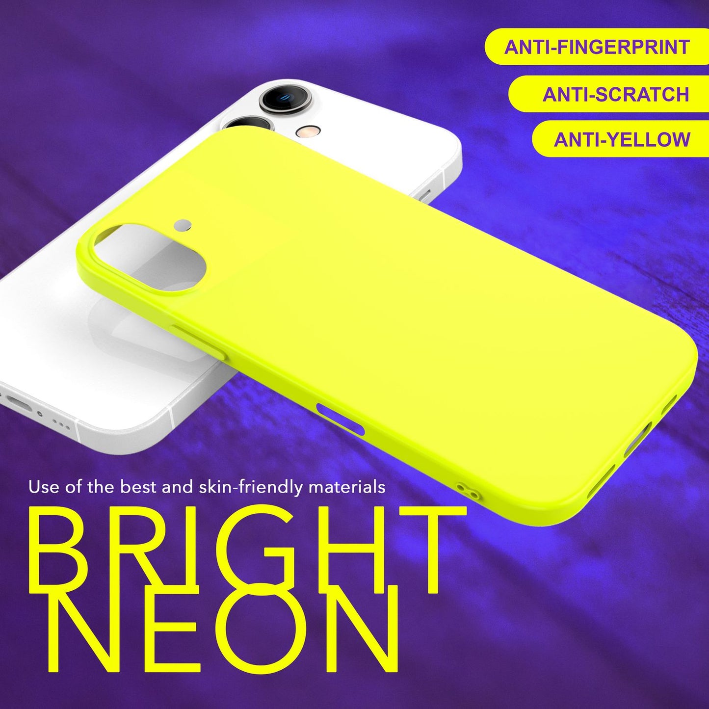 NALIA Neon Silikonhülle für iPhone 16 Plus – Soft-Touch & Signal-Neon – NEONSHOCK (Matte Schutzhülle) – Marke aus Berlin