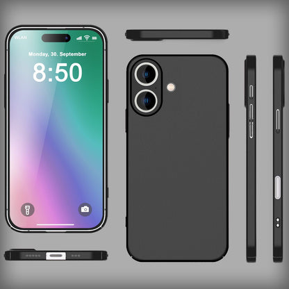 NALIA Ultra Slim Hardcase für iPhone 16 – Anti-Fingerabdruck & 0.5mm Dünn – PUREFIT (Matt & Leicht) – Marke aus Berlin