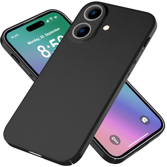 NALIA Ultra Slim Hardcase für iPhone 16 Plus – Anti-Fingerabdruck & 0.5mm Dünn – PUREFIT (Matt & Leicht) – Marke aus Berlin