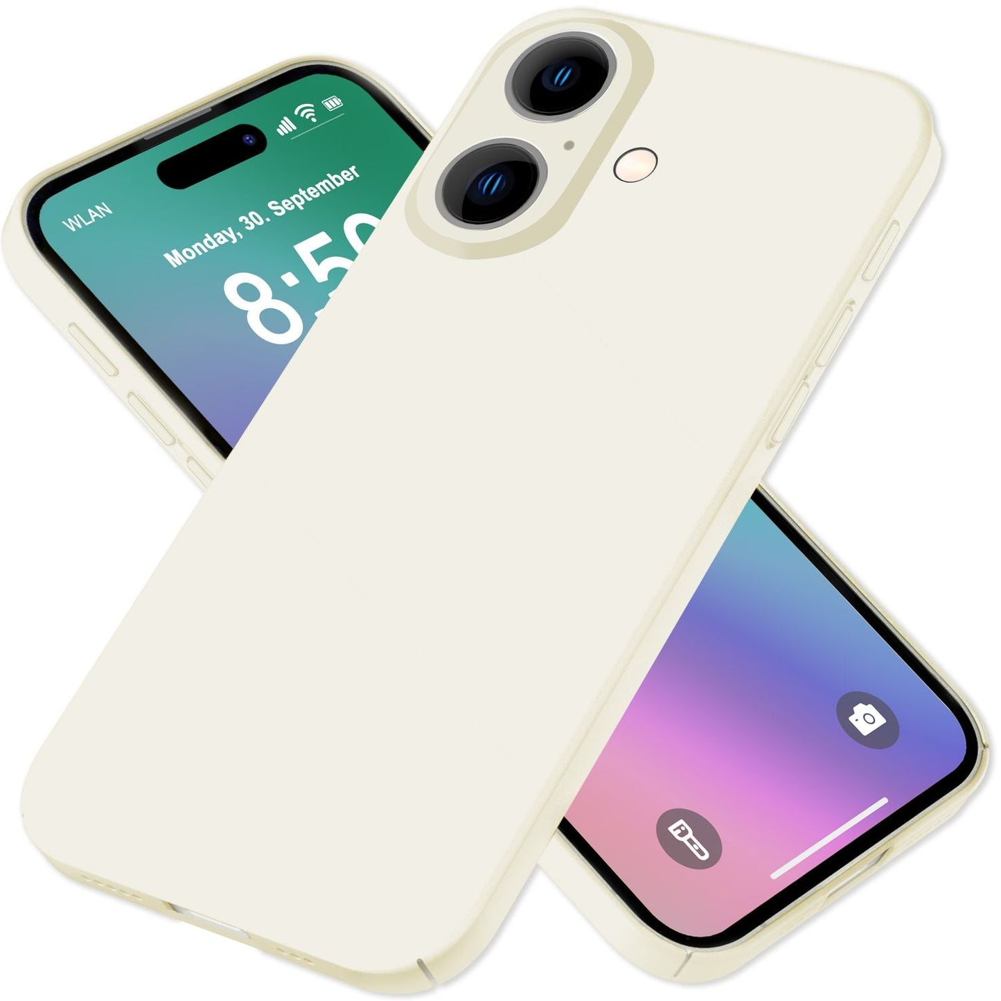 NALIA Ultra Slim Hardcase für iPhone 16 Plus – Anti-Fingerabdruck & 0.5mm Dünn – PUREFIT (Matt & Leicht) – Marke aus Berlin