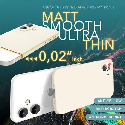 NALIA Ultra Slim Hardcase für iPhone 16 Plus – Anti-Fingerabdruck & 0.5mm Dünn – PUREFIT (Matt & Leicht) – Marke aus Berlin