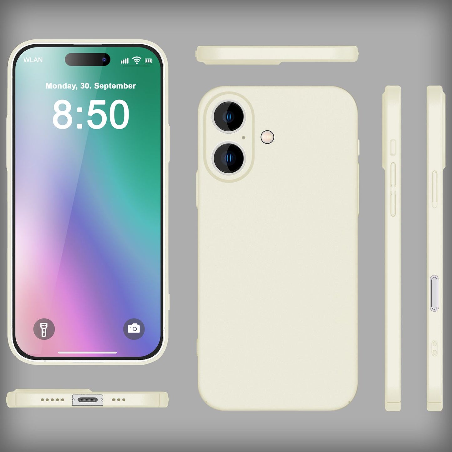 NALIA Ultra Slim Hardcase für iPhone 16 Plus – Anti-Fingerabdruck & 0.5mm Dünn – PUREFIT (Matt & Leicht) – Marke aus Berlin