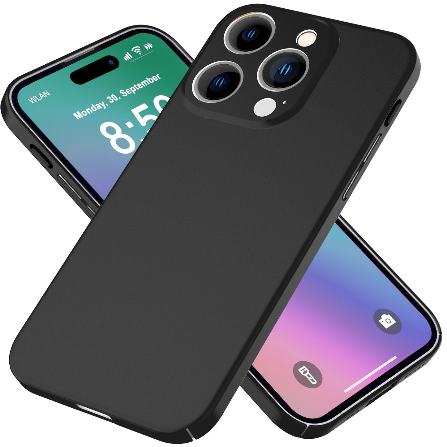 NALIA Ultra Slim Hardcase für iPhone 16 Pro Max – Anti-Fingerabdruck & 0.5mm Dünn – PUREFIT (Matt & Leicht) – Marke aus Berlin