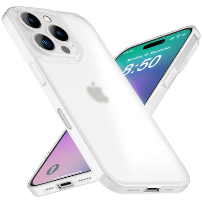 NALIA Ultra Slim Hardcase für iPhone 16 Pro – Matt-Transparent & 0.3mm Dünn – PHANTOM (Hauchdünnes Cover & Kamera-Vollschutz) – Marke aus Berlin