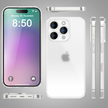 NALIA Ultra Slim Hardcase für iPhone 16 Pro – Matt-Transparent & 0.3mm Dünn – PHANTOM (Hauchdünnes Cover & Kamera-Vollschutz) – Marke aus Berlin