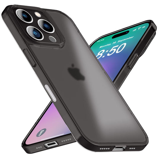 NALIA Ultra Slim Hardcase für iPhone 16 Pro Max – Matt-Transparent & 0.3mm Dünn – PHANTOM (Hauchdünnes Cover & Kamera-Vollschutz) – Marke aus Berlin