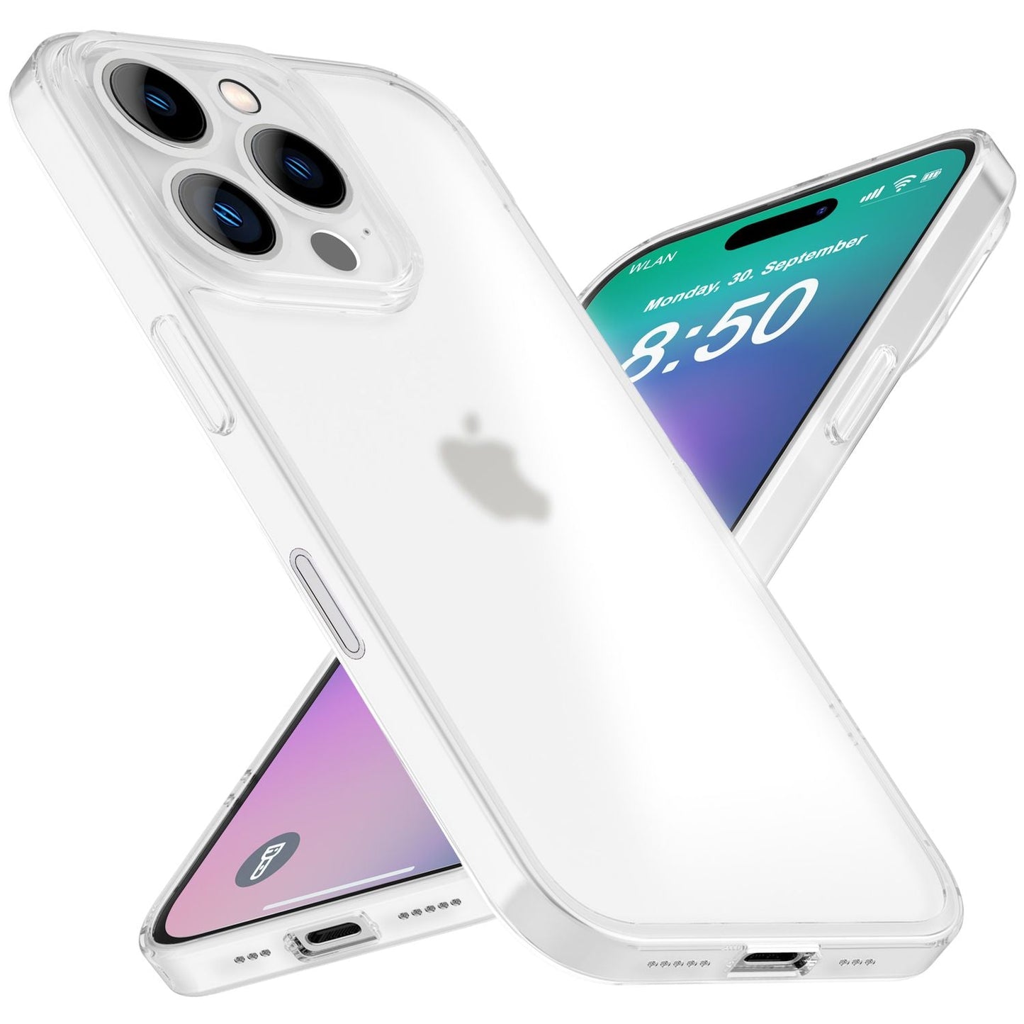 NALIA Ultra Slim Hardcase für iPhone 16 Pro Max – Matt-Transparent & 0.3mm Dünn – PHANTOM (Hauchdünnes Cover & Kamera-Vollschutz) – Marke aus Berlin