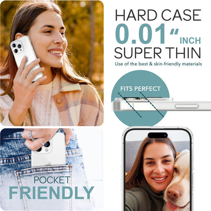 NALIA Ultra Slim Hardcase für iPhone 16 Pro Max – Matt-Transparent & 0.3mm Dünn – PHANTOM (Hauchdünnes Cover & Kamera-Vollschutz) – Marke aus Berlin