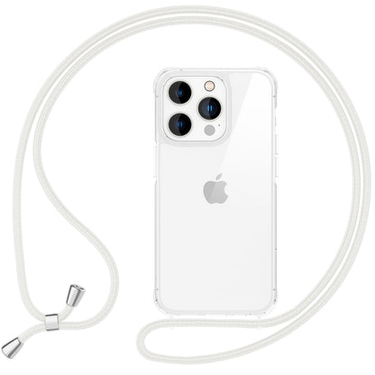 NALIA Handykette für iPhone 16 Pro – Transparentes Hybrid-Case & Band – HANGIT PRO (Anti-Gelb Rückseite & Verstellbar) – Marke aus Berlin