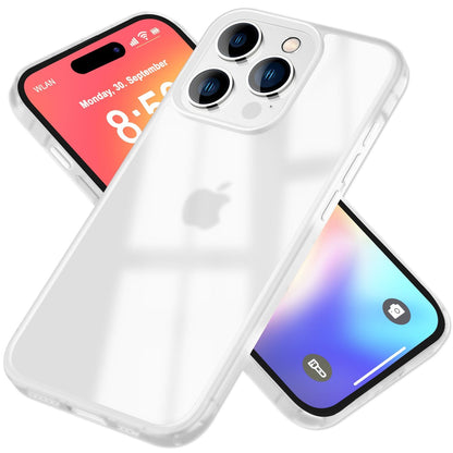 NALIA Matte Handyhülle für iPhone 16 Pro – Stoßfester Silikon-Rahmen & Semi-Transparent – FUZION (Anti-Fingerprint Case) – Marke aus Berlin