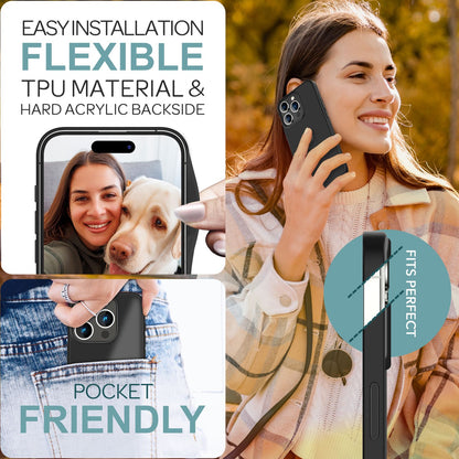 NALIA Matte Handyhülle für iPhone 16 Pro Max – Stoßfester Silikon-Rahmen & Semi-Transparent – FUZION (Anti-Fingerprint Case) – Marke aus Berlin