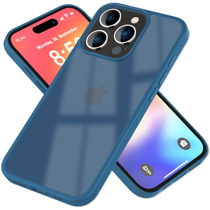 NALIA Matte Handyhülle für iPhone 16 Pro Max – Stoßfester Silikon-Rahmen & Semi-Transparent – FUZION (Anti-Fingerprint Case) – Marke aus Berlin