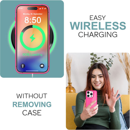 NALIA Matte Handyhülle für iPhone 16 Pro Max – Stoßfester Silikon-Rahmen & Semi-Transparent – FUZION (Anti-Fingerprint Case) – Marke aus Berlin