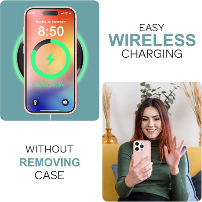 NALIA Matte Handyhülle für iPhone 16 Pro Max – Stoßfester Silikon-Rahmen & Semi-Transparent – FUZION (Anti-Fingerprint Case) – Marke aus Berlin
