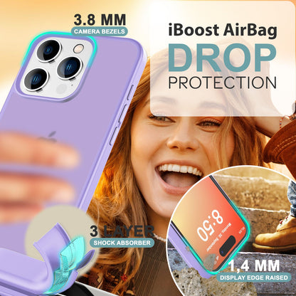 NALIA Matte Handyhülle für iPhone 16 Pro Max – Stoßfester Silikon-Rahmen & Semi-Transparent – FUZION (Anti-Fingerprint Case) – Marke aus Berlin