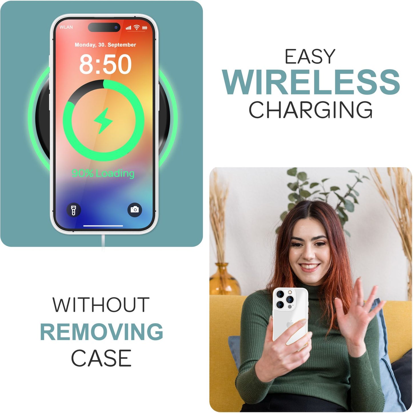 NALIA Matte Handyhülle für iPhone 16 Pro Max – Stoßfester Silikon-Rahmen & Semi-Transparent – FUZION (Anti-Fingerprint Case) – Marke aus Berlin