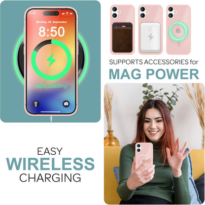 NALIA Magnet-Case für iPhone 16 – Matt-Transparent & MagSafe Kompatibel – MATTEX (Rutschfest, Stoßfest & Anti-Fingerabdruck) – Marke aus Berlin