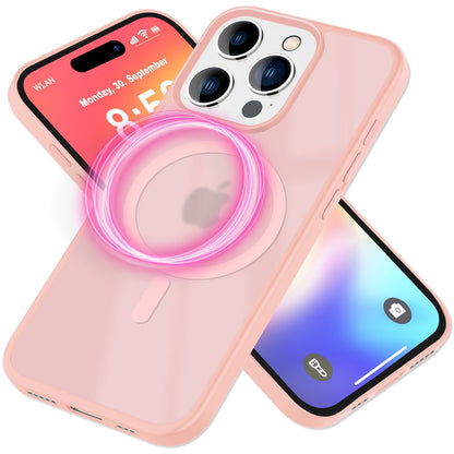 NALIA Magnet-Case für iPhone 16 Pro – Matt-Transparent & MagSafe Kompatibel – MATTEX (Rutschfest, Stoßfest & Anti-Fingerabdruck) – Marke aus Berlin