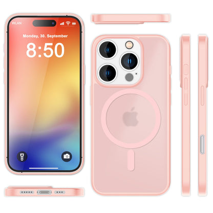 NALIA Magnet-Case für iPhone 16 Pro – Matt-Transparent & MagSafe Kompatibel – MATTEX (Rutschfest, Stoßfest & Anti-Fingerabdruck) – Marke aus Berlin
