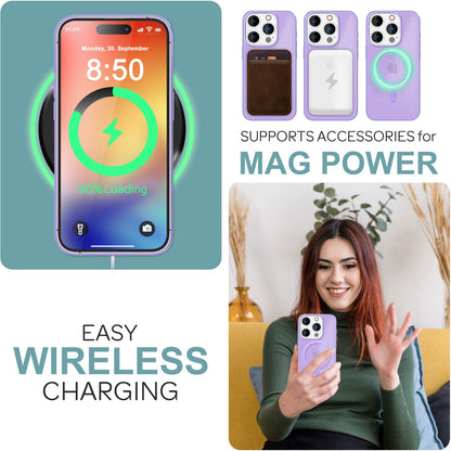 NALIA Magnet-Case für iPhone 16 Pro – Matt-Transparent & MagSafe Kompatibel – MATTEX (Rutschfest, Stoßfest & Anti-Fingerabdruck) – Marke aus Berlin