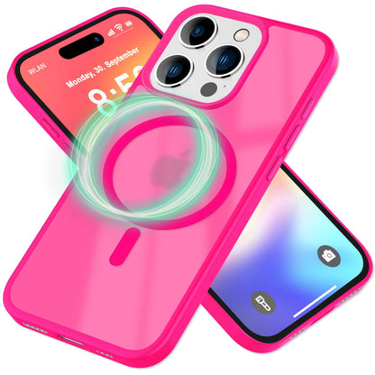 NALIA Magnet-Case für iPhone 16 Pro Max – Matt-Transparent & MagSafe Kompatibel – MATTEX (Rutschfest, Stoßfest & Anti-Fingerabdruck) – Marke aus Berlin
