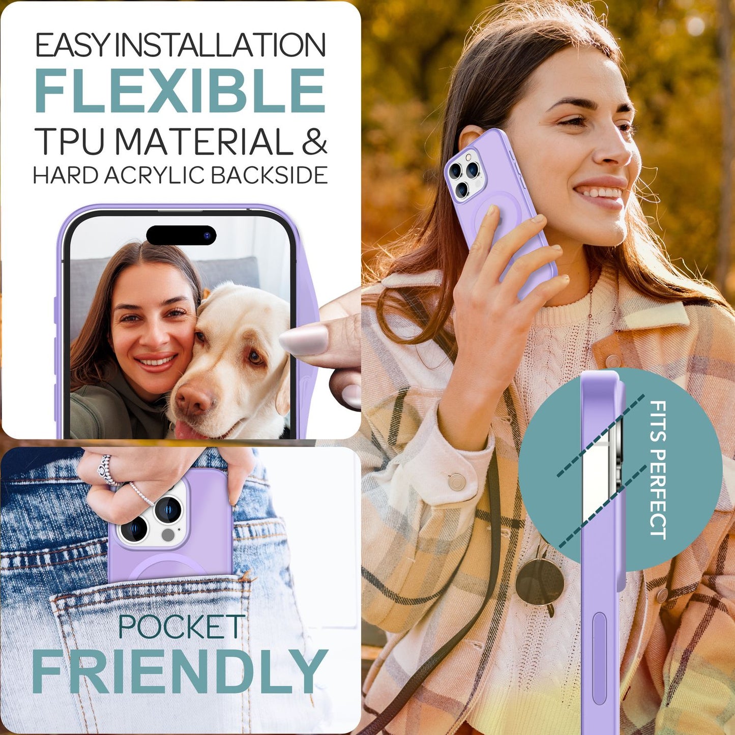 NALIA Magnet-Case für iPhone 16 Pro Max – Matt-Transparent & MagSafe Kompatibel – MATTEX (Rutschfest, Stoßfest & Anti-Fingerabdruck) – Marke aus Berlin