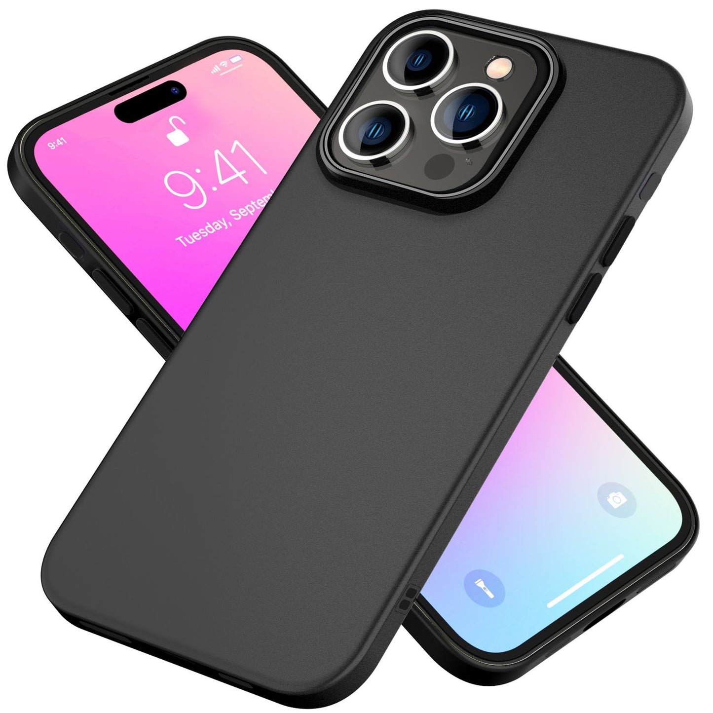 NALIA Silikonhülle für iPhone 16 Pro Max – Matt & Griffig Soft-Touch – ASTRON (Flexibles TPU Case & Stoßfest) – Marke aus Berlin