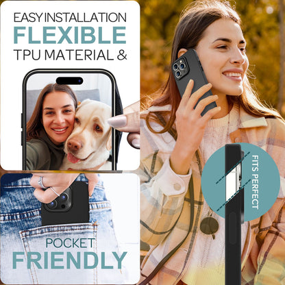 NALIA Silikonhülle für iPhone 16 Pro Max – Matt & Griffig Soft-Touch – ASTRON (Flexibles TPU Case & Stoßfest) – Marke aus Berlin