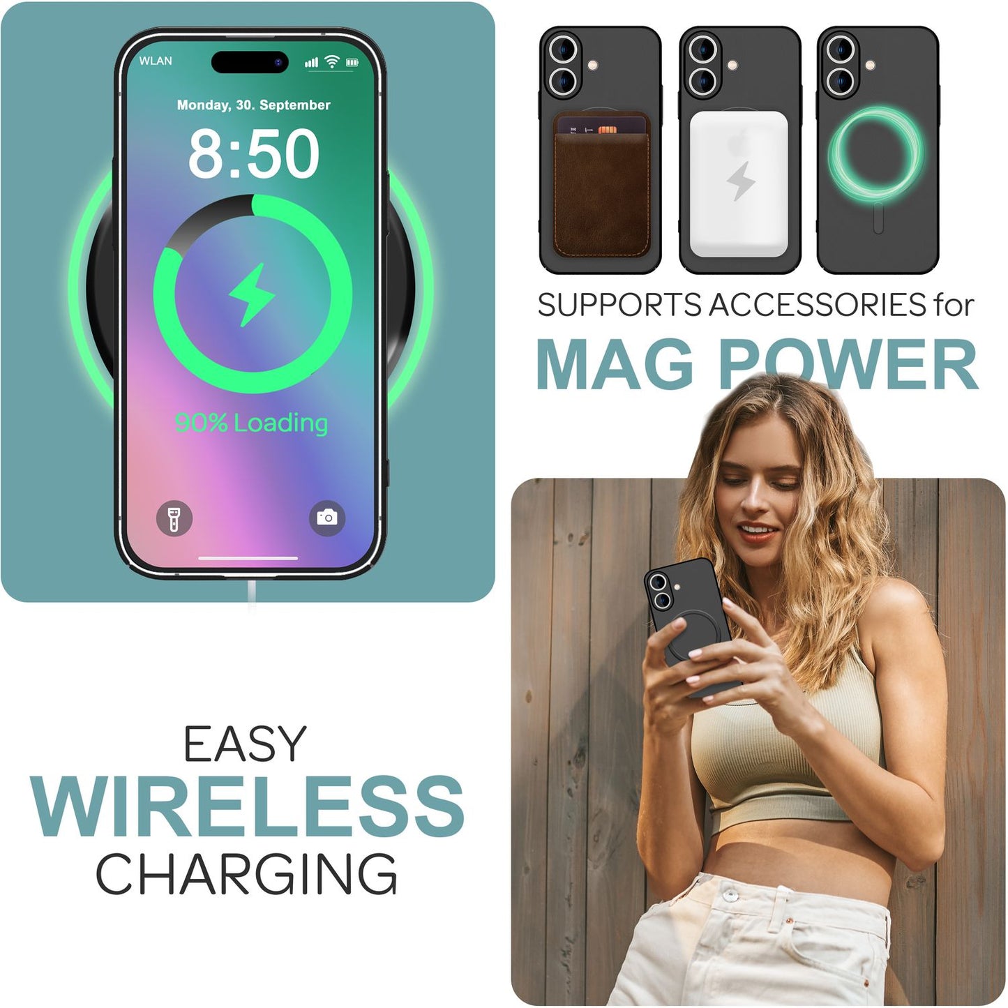 NALIA Ultra-Slim Hardcase für iPhone 16 – MagSafe kompatibel & 0.3mm Dünn – THINIX (Mattes & Schlankes Case) – Marke aus Berlin