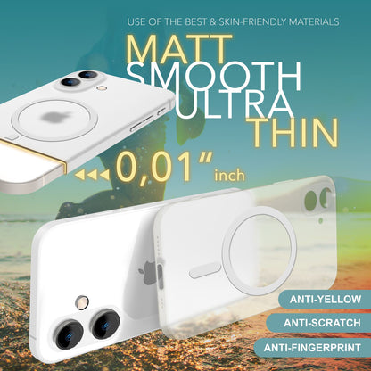 NALIA Ultra-Slim Hardcase für iPhone 16 Plus – MagSafe kompatibel & 0.3mm Dünn – THINIX (Mattes & Schlankes Case) – Marke aus Berlin