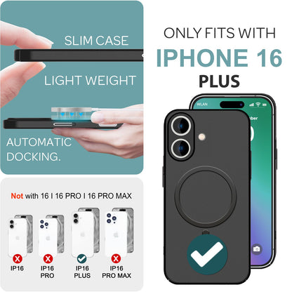 NALIA Ultra-Slim Hardcase für iPhone 16 Plus – MagSafe kompatibel & 0.3mm Dünn – THINIX (Mattes & Schlankes Case) – Marke aus Berlin
