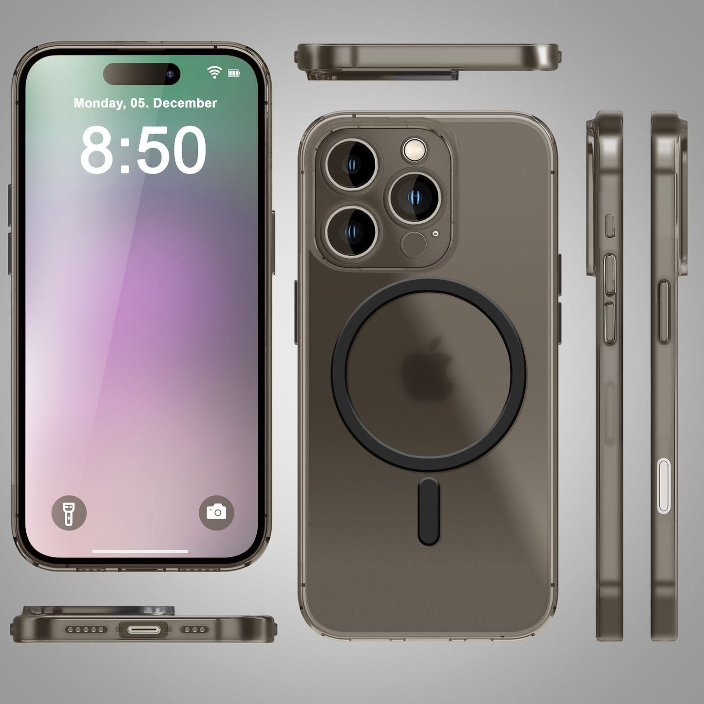 NALIA Ultra-Slim Hardcase für iPhone 16 Pro – MagSafe kompatibel & 0.3mm Dünn – THINIX (Mattes & Schlankes Case) – Marke aus Berlin