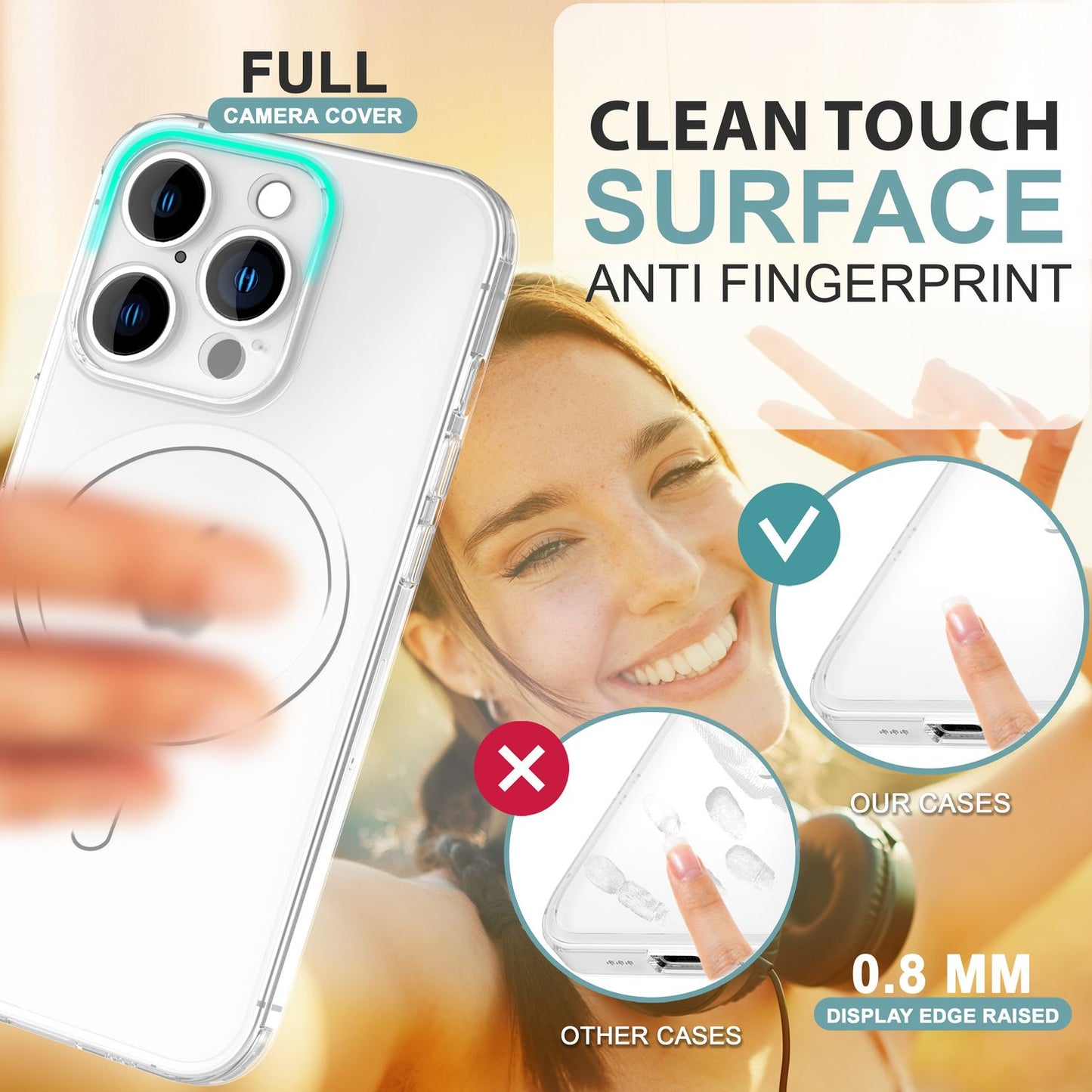 NALIA Ultra-Slim Hardcase für iPhone 16 Pro – MagSafe kompatibel & 0.3mm Dünn – THINIX (Mattes & Schlankes Case) – Marke aus Berlin