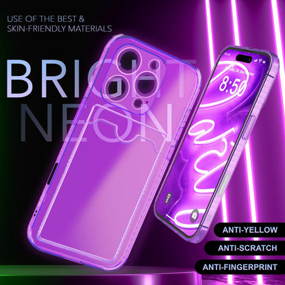 NALIA Neon Silikonhülle für iPhone 16 Pro – Kartenfach & Knallige Signal-Farbe – CARDPOP (Anti-Shock Handyhülle) – Marke aus Berlin