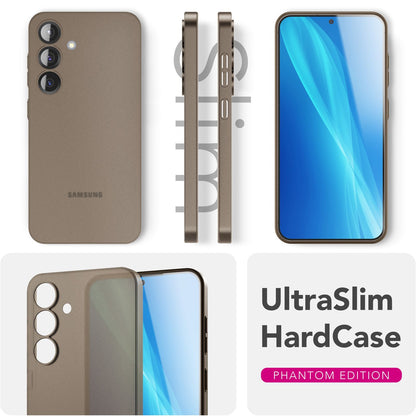 NALIA Ultra Slim Hardcase für Samsung Galaxy S25 Plus – Matt & 0.3mm Dünn – PHANTOM (Hauchdünnes Cover & Kamera-Vollschutz) – Marke aus Berlin