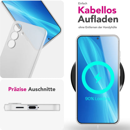 NALIA Ultra Slim Hardcase für Samsung Galaxy S25 Plus – Matt & 0.3mm Dünn – PHANTOM (Hauchdünnes Cover & Kamera-Vollschutz) – Marke aus Berlin