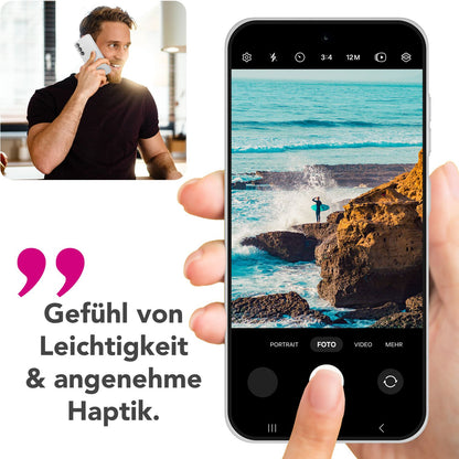 NALIA Ultra Slim Hardcase für Samsung Galaxy S25 Plus – Matt & 0.3mm Dünn – PHANTOM (Hauchdünnes Cover & Kamera-Vollschutz) – Marke aus Berlin