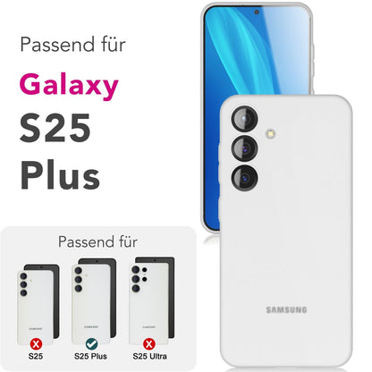 NALIA Ultra Slim Hardcase für Samsung Galaxy S25 Plus – Matt & 0.3mm Dünn – PHANTOM (Hauchdünnes Cover & Kamera-Vollschutz) – Marke aus Berlin