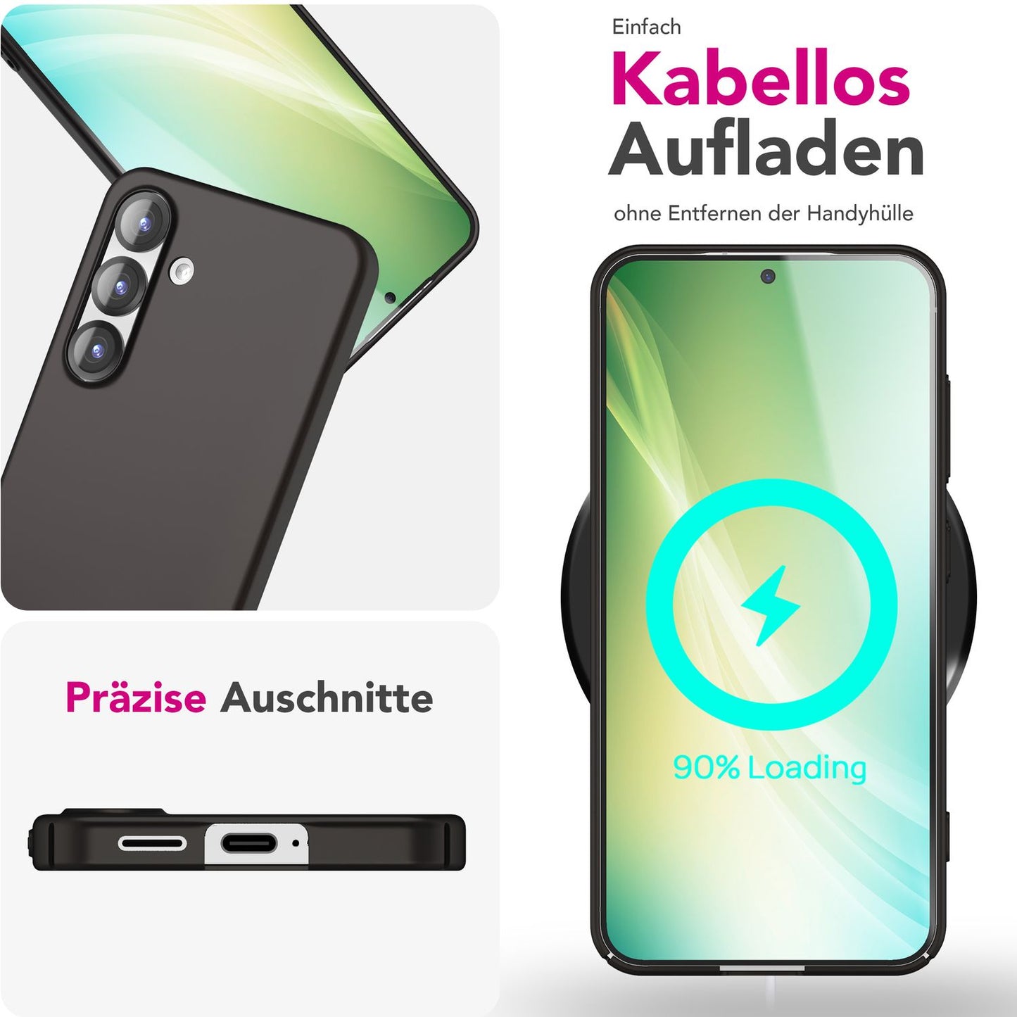 NALIA Ultra Slim Hardcase für Samsung Galaxy S25 – Anti-Fingerabdruck & 0.5mm Dünn – PUREFIT (Matt & Leicht) – Marke aus Berlin