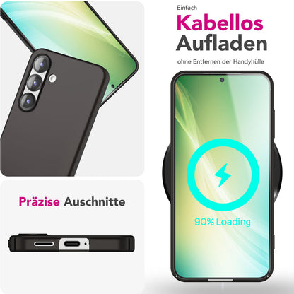 NALIA Ultra Slim Hardcase für Samsung Galaxy S25 – Anti-Fingerabdruck & 0.5mm Dünn – PUREFIT (Matt & Leicht) – Marke aus Berlin