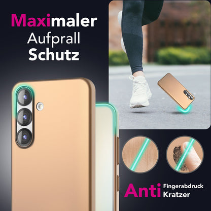 NALIA Ultra Slim Hardcase für Samsung Galaxy S25 – Anti-Fingerabdruck & 0.5mm Dünn – PUREFIT (Matt & Leicht) – Marke aus Berlin