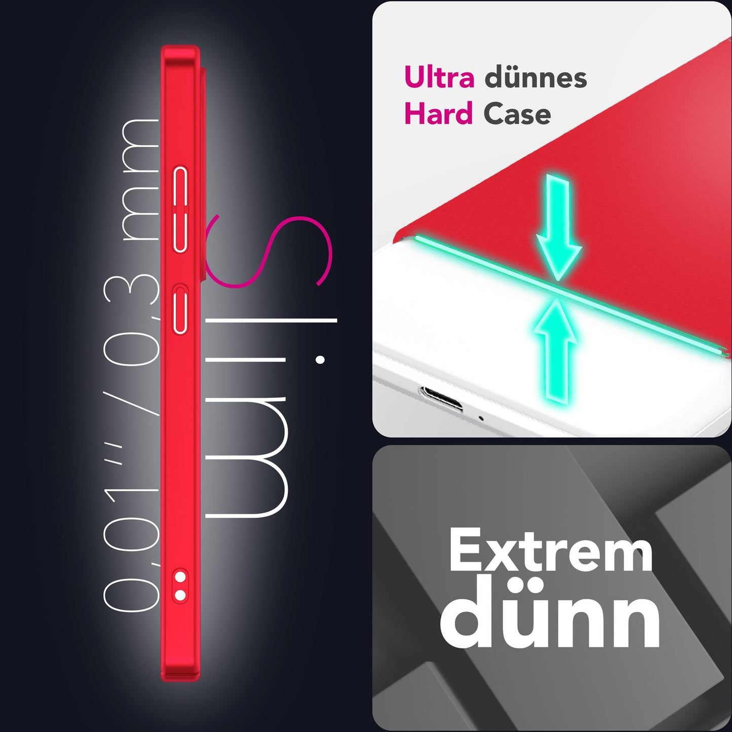 NALIA Ultra Slim Hardcase für Samsung Galaxy S25 – Anti-Fingerabdruck & 0.5mm Dünn – PUREFIT (Matt & Leicht) – Marke aus Berlin