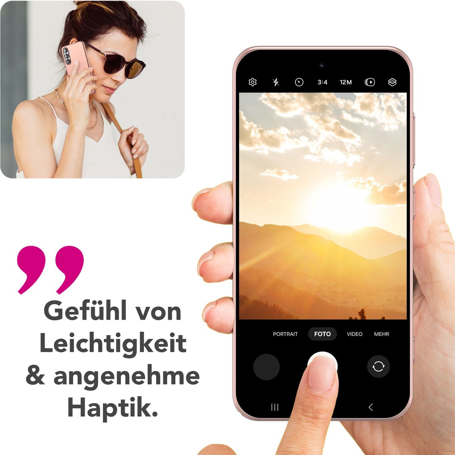 NALIA Ultra Slim Hardcase für Samsung Galaxy S25 – Anti-Fingerabdruck & 0.5mm Dünn – PUREFIT (Matt & Leicht) – Marke aus Berlin