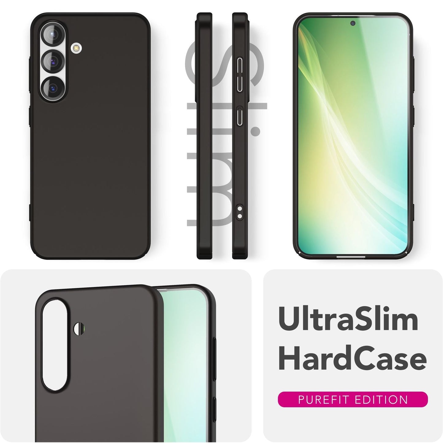 NALIA Ultra Slim Hardcase für Samsung Galaxy S25 Plus – Anti-Fingerabdruck & 0.5mm Dünn – PUREFIT (Matt & Leicht) – Marke aus Berlin