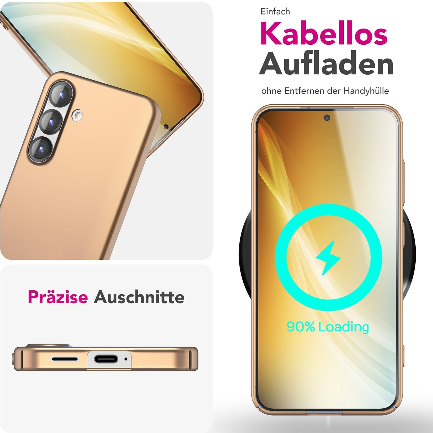 NALIA Ultra Slim Hardcase für Samsung Galaxy S25 Plus – Anti-Fingerabdruck & 0.5mm Dünn – PUREFIT (Matt & Leicht) – Marke aus Berlin