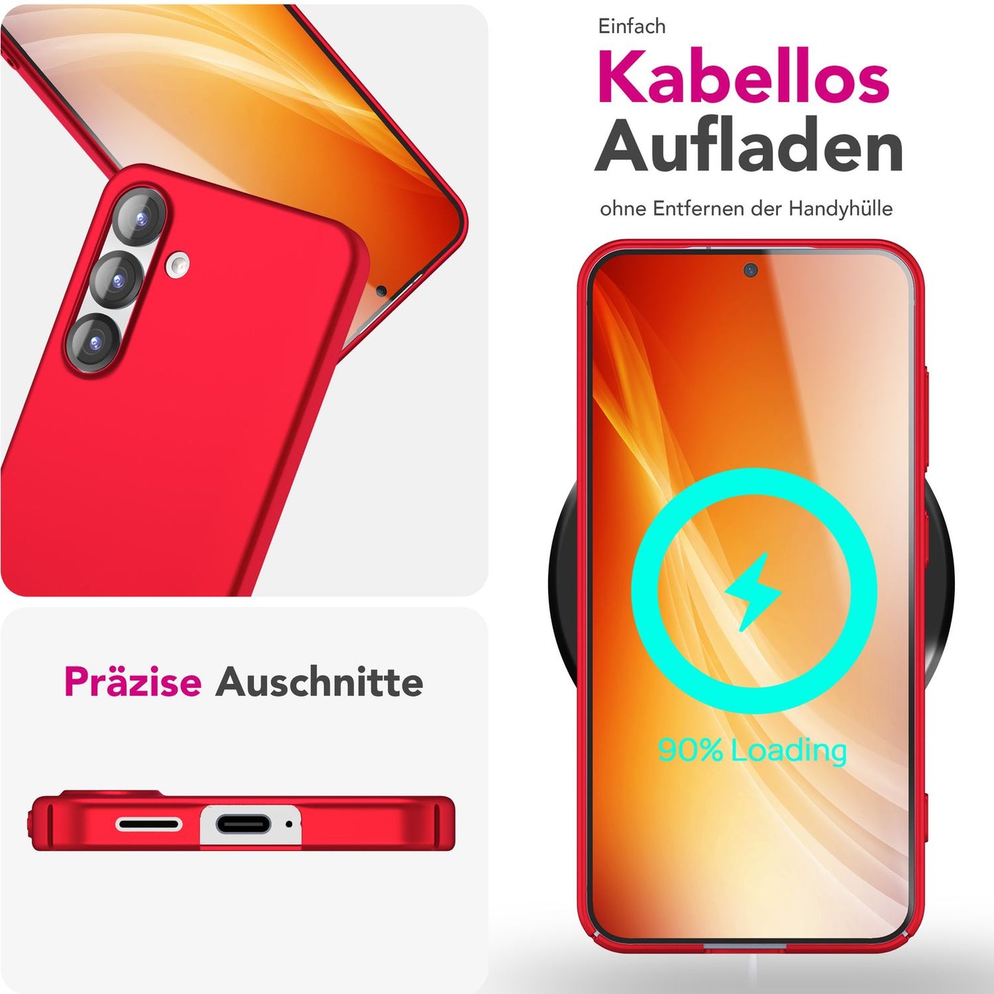 NALIA Ultra Slim Hardcase für Samsung Galaxy S25 Plus – Anti-Fingerabdruck & 0.5mm Dünn – PUREFIT (Matt & Leicht) – Marke aus Berlin