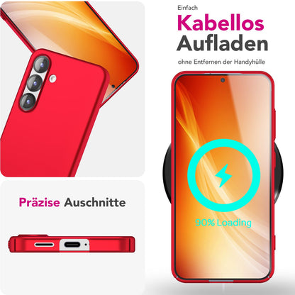 NALIA Ultra Slim Hardcase für Samsung Galaxy S25 Plus – Anti-Fingerabdruck & 0.5mm Dünn – PUREFIT (Matt & Leicht) – Marke aus Berlin