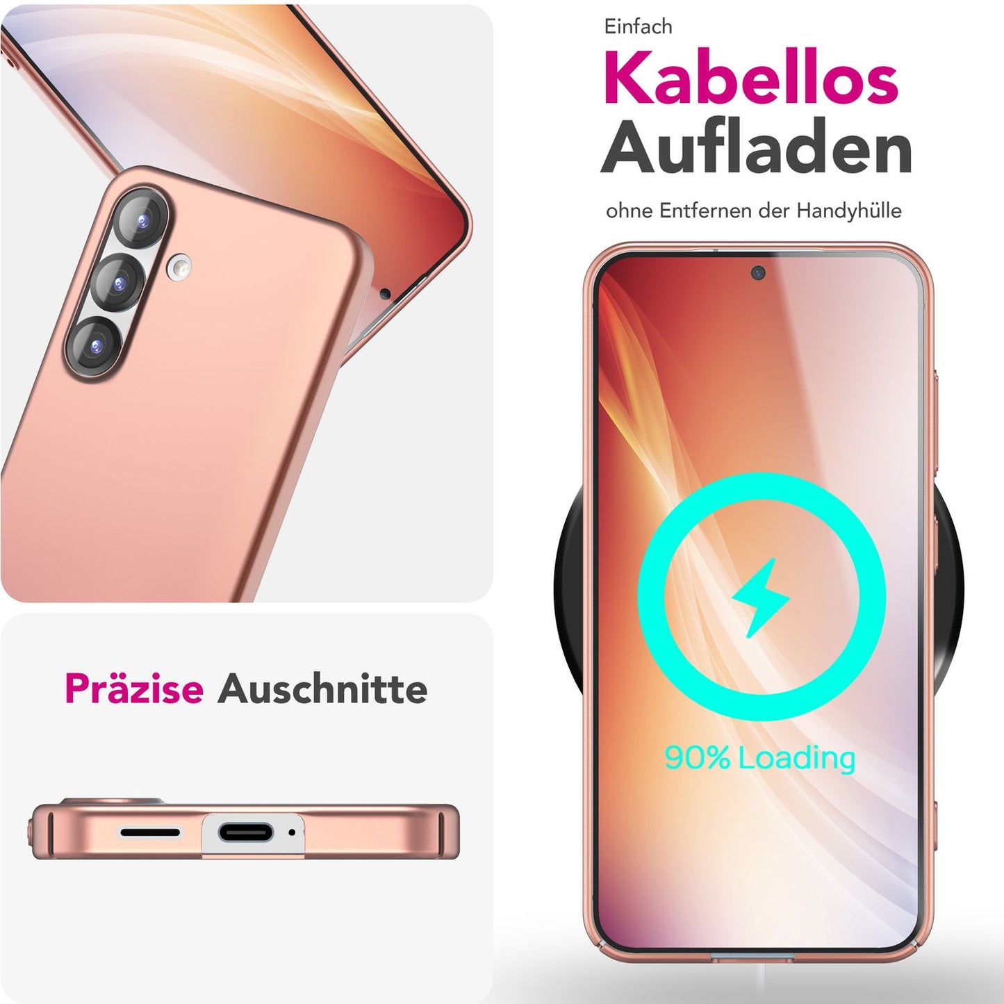 NALIA Ultra Slim Hardcase für Samsung Galaxy S25 Plus – Anti-Fingerabdruck & 0.5mm Dünn – PUREFIT (Matt & Leicht) – Marke aus Berlin